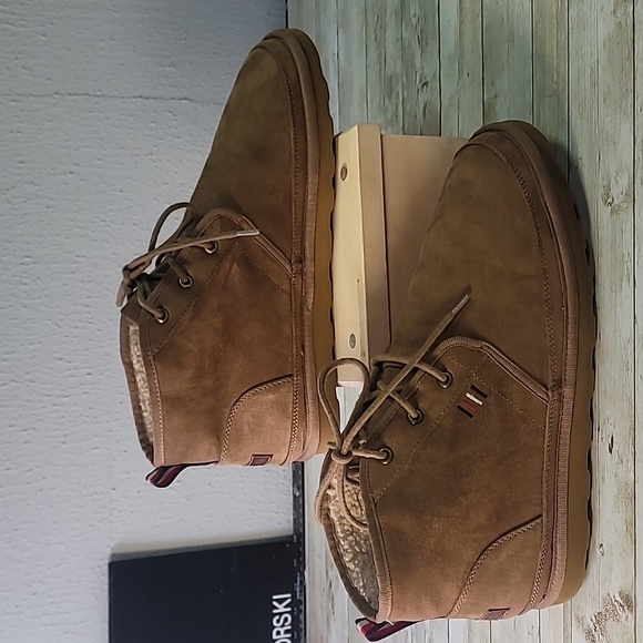 Tommy Hilfiger Mens Chukka Boots Welsh‎ 2 Size 11 Sherpa Lined - Picture 1 of 7